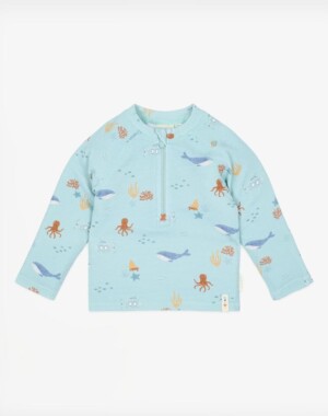 Little Dutch Μπλουζάκι μακρυμάνικο με προστασία UV Ocean Friends
