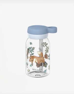 Little Dutch Μπουκάλι με καλαμάκι campus 450 ml - Forest Friends