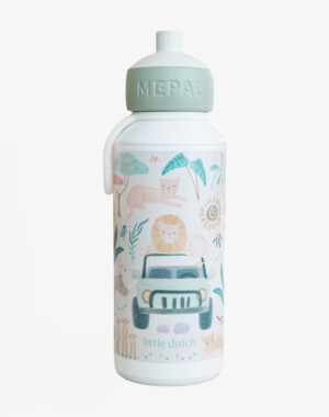 LITTLE DUTCH. Μπουκάλι με pop-up στόμιο 400 ml - Safari Friends