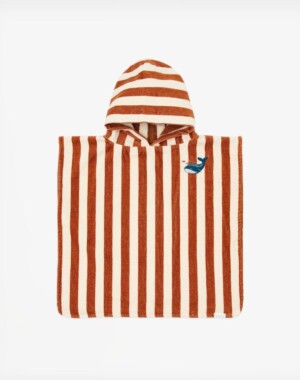 Little Dutch Παιδικό πόντσο Ocean World Brown Stripe