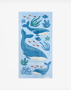 Little Dutch Πετσέτα θαλάσσης Ocean World Blue - 60x120