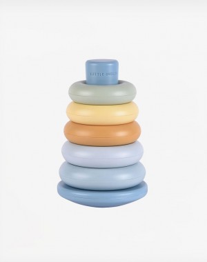 Little Dutch Πυραμίδα ταξινόμησης με κρίκους (μπλε)