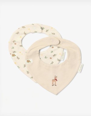 Little Dutch Σετ 2 σαλιάρες-μπαντάνες Little Christmas - One Size