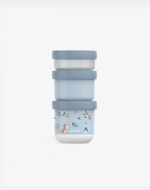 Little Dutch Σετ 3 στοιβαζόμενα δοχεία φαγητού Mio Forest Friends