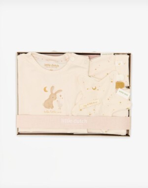 Little Dutch Σετ δώρου με ρουχαλάκια Newborn Naturals - Νο 62/68