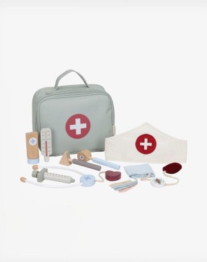 Little Dutch Βαλιτσάκι γιατρού με ξύλινα εργαλεία FSC