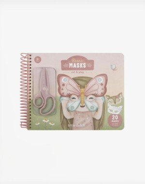 Little Dutch Βιβλίο κατασκευών με παιδικό ψαλίδι Rosa