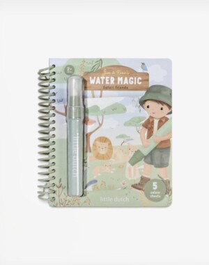 Little Dutch Βιβλίο ζωγραφικής Water reveal Jim Safari Friends