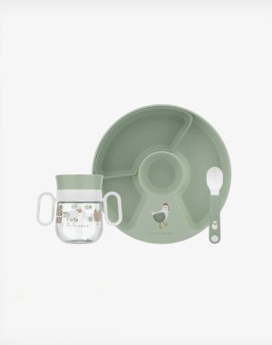 Little Dutch Βρεφικό σετ φαγητού 3 τεμαχίων Mio Little Farm