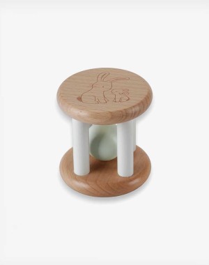 Little Dutch Ξύλινη κουδουνίστρα Baby Bunny FSC