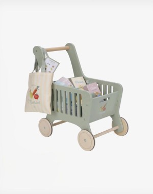 Little Dutch Ξύλινο καροτσάκι αγορών FSC
