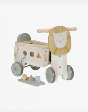 Little Dutch Ξύλινο τροχήλατο Λιονταράκι Safari Friends FSC