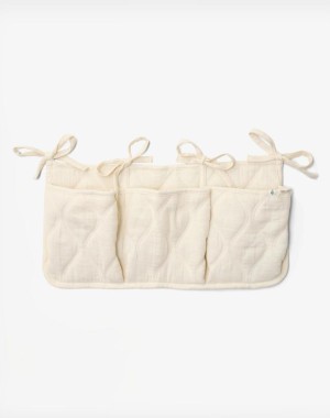 Little Dutch Υφασμάτινες θήκες οργάνωσης καπιτονέ Pure Soft White