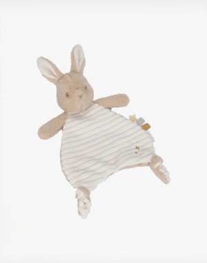 Little Dutch Υφασμάτινο ανάγλυφο ντουντού κουνελάκι Newborn Naturals GRS