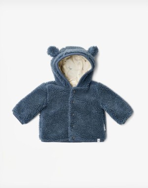 Little Dutch Ζακέτα teddy Stone Blue