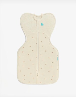 Love to Dream Υπνόσακος Swaddle UP Cotton Fleece 1.5T – Oatmeal Twigs για μωρά 6 - 8,5 kg