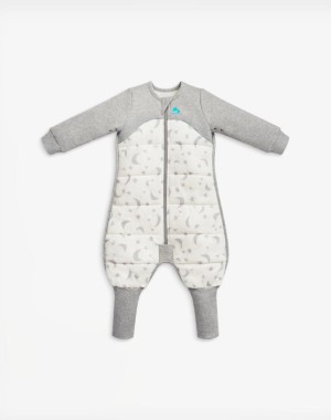 LoveToDream Χειμωνιάτικος Υπνόσακος με πόδια Sleep Suit Organic Cotton 2.5tog White – 24-36 μηνών