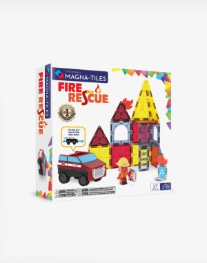 Magna-Tiles Μαγνητικό Παιχνίδι 27 κομματιών Fire Rescue