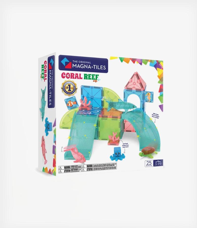 Magna-Tiles Coral Reef 25 Τεμάχια – Μαγνητικά Πλακίδια STEM με Κοράλλια (3+ ετών)