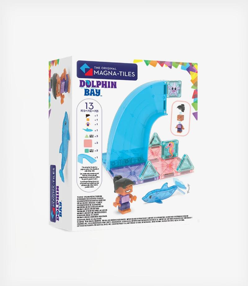 Magna-Tiles Dolphin Bay 13 Τεμάχια – Μαγνητικά Πλακίδια STEM με Δελφίνι (3+ ετών) - Image 2