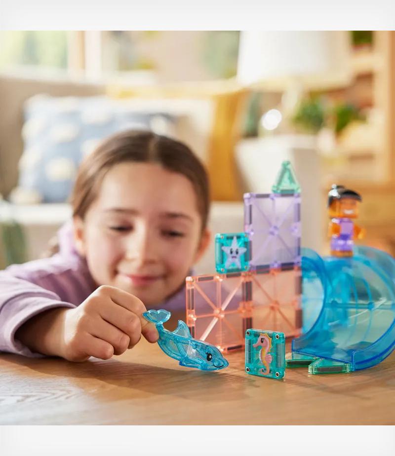 Magna-Tiles Dolphin Bay 13 Τεμάχια – Μαγνητικά Πλακίδια STEM με Δελφίνι (3+ ετών) - Image 5