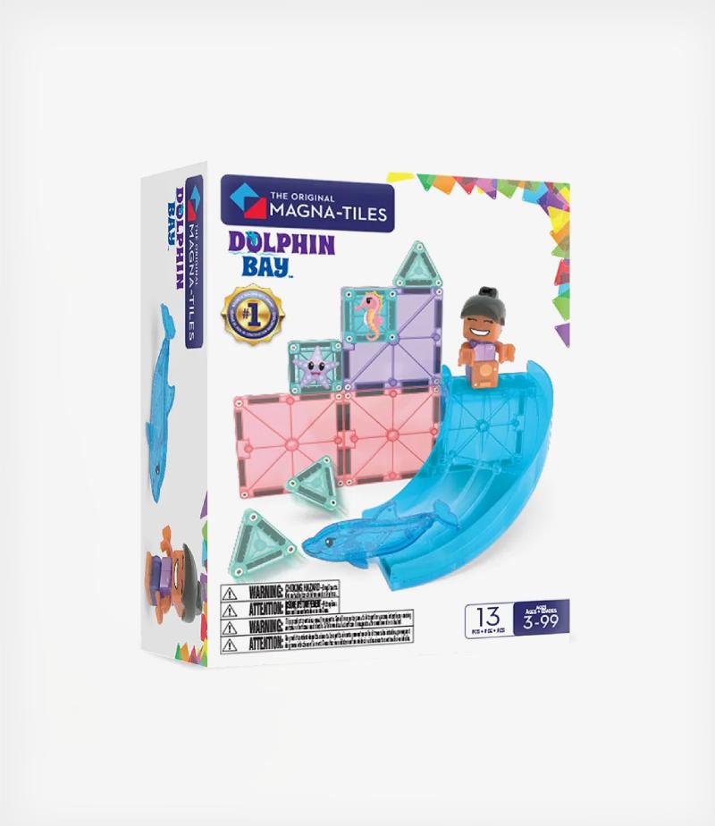 Magna-Tiles Dolphin Bay 13 Τεμάχια – Μαγνητικά Πλακίδια STEM με Δελφίνι (3+ ετών)
