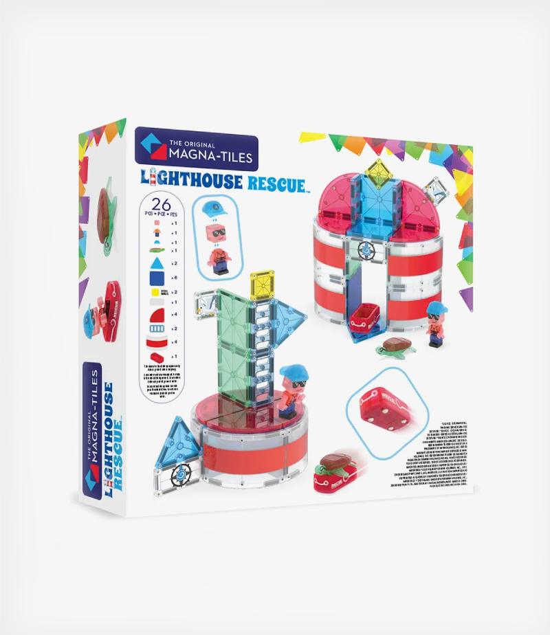 Magna-Tiles Lighthouse Rescue 26 Τεμάχια – Μαγνητικά Πλακίδια STEM (3+ ετών) - Image 2