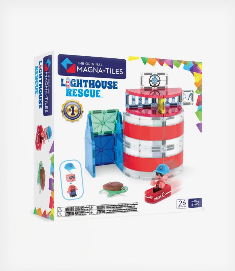Magna-Tiles Lighthouse Rescue 26 Τεμάχια – Μαγνητικά Πλακίδια STEM (3+ ετών)