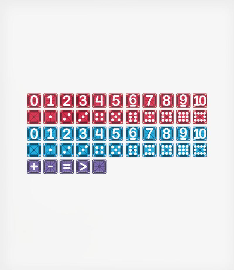 Magna-Tiles Μαγνητικά Πλακίδια microMAGS Learn Numbers 56 Τεμάχια STEM (3+ ετών) - Image 2