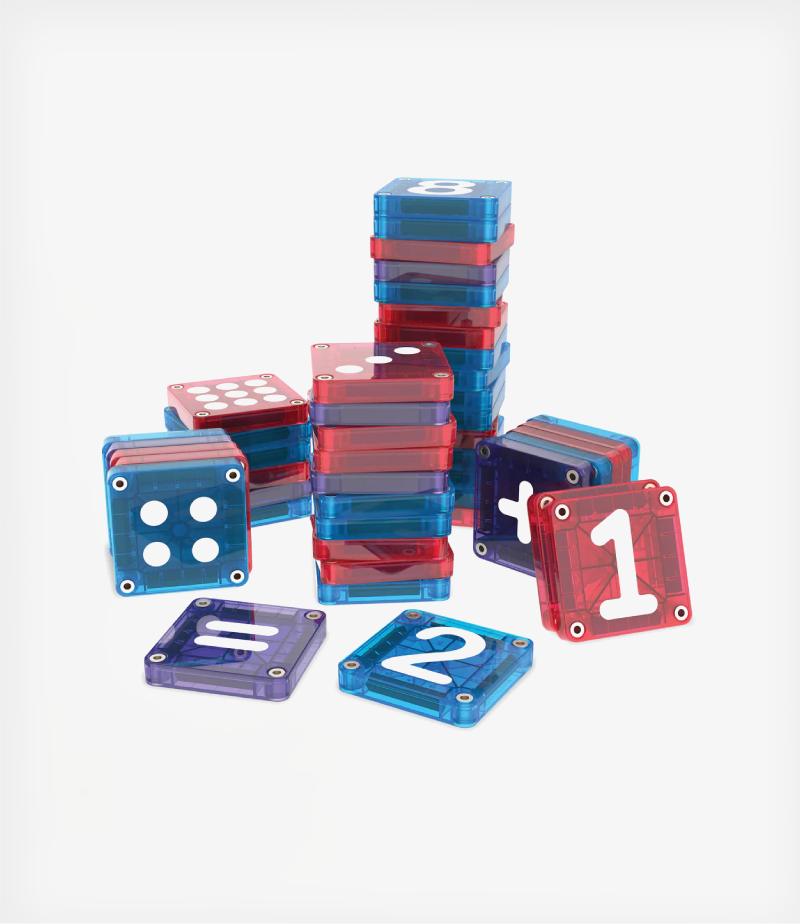 Magna-Tiles Μαγνητικά Πλακίδια microMAGS Learn Numbers 56 Τεμάχια STEM (3+ ετών) - Image 3