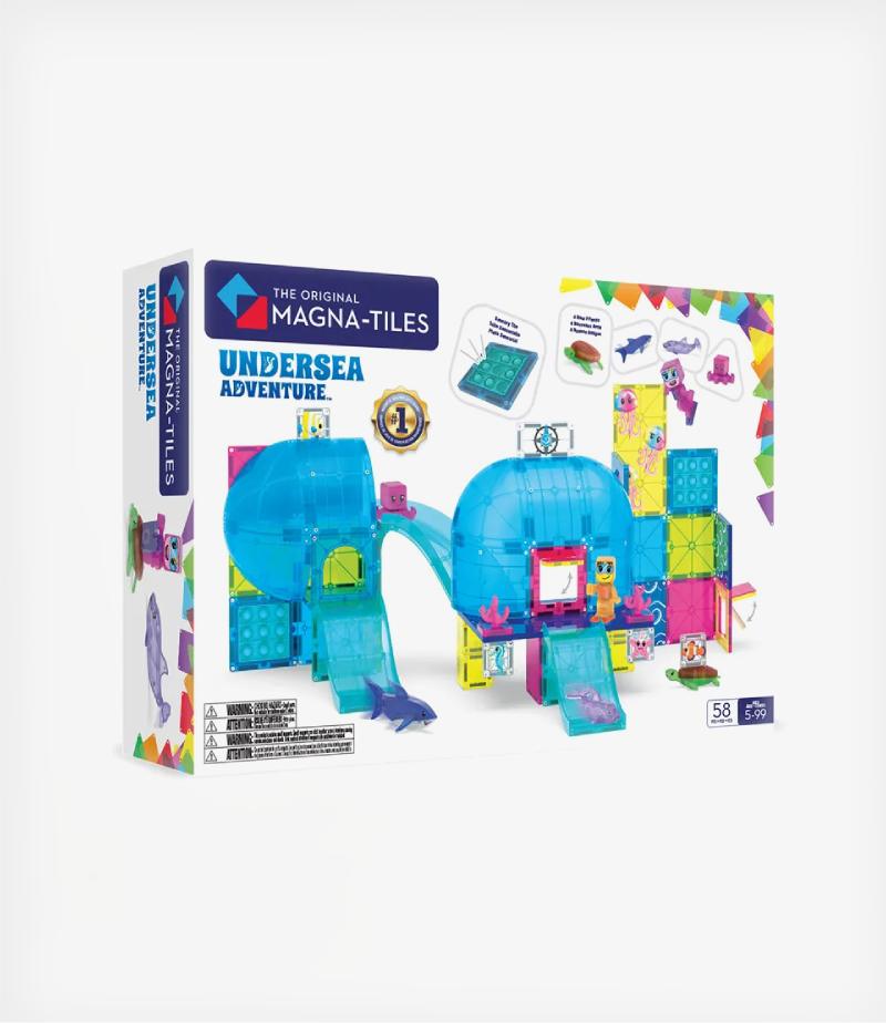 Magna-Tiles Undersea Adventure 58 Τεμάχια – Μαγνητικά Πλακίδια STEM με Βυθό (3+ ετών)