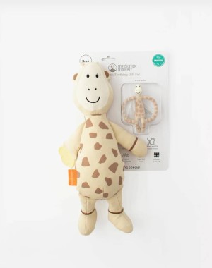 Matchstick Monkey Σετ Δώρου Μασητικό και Λούτρινο Giraffe