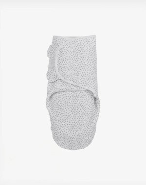 Meyco Υπνόσακος Βρεφικός Βαμβακερός 1.0 Tog Ιδανικός Για Φάσκιωμα 0-3 Μηνών Swaddle Cheetah Light Grey