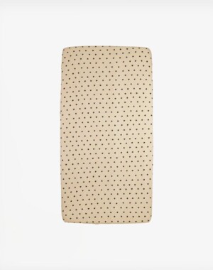 Meyco Σεντόνι με Λάστιχο Jersey Sweet Heart Soft Sand/Black 70×140/150cm