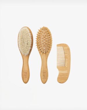 Meyco Βρεφικό Σετ Περιποίησης Μαλλιών Bamboo Natural (3 τμx.)
