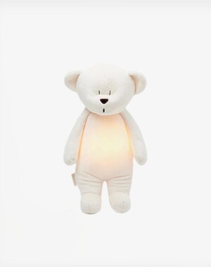 Moonie 2.0 Επαναφορτιζόμενο βοήθημα ύπνου με ηχογράφηση & αισθητήρα κλάματος Cream Bear