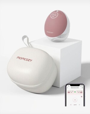 Momcozy M9 Ηλεκτρικό Θήλαστρο Hands-Free Μονό, Φορητό με App & Αναρρόφηση - 300mmHg Κόκκινο