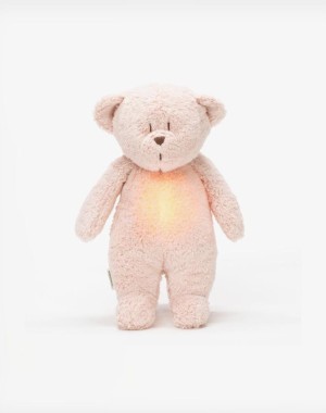 Moonie 2.0 Επαναφορτιζόμενο βοήθημα ύπνου με ηχογράφηση & αισθητήρα κλάματος – Οργανικό βαμβάκι Rose