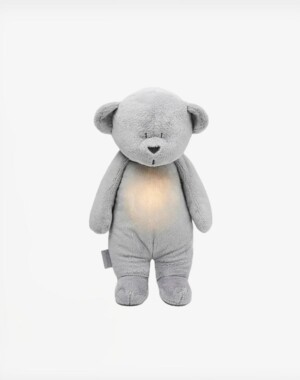 Moonie 2.0 Επαναφορτιζόμενο βοήθημα ύπνου με ηχογράφηση & αισθητήρα κλάματος Silver Bear