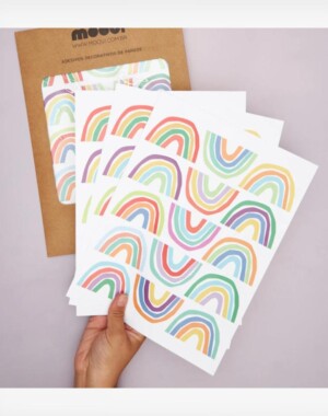 Mooui Αυτοκόλλητα τοίχου Rainbow