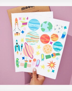 Mooui Αυτοκόλλητα τοίχου Space Race