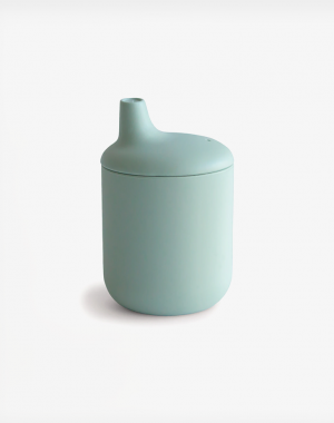 Mushie Εκπαιδευτικό Ποτήρι Σιλικόνης Cambridge Blue