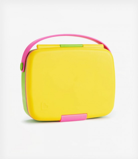 Munchkin Lunchbox Bento Box YellowPink Tiny Toes