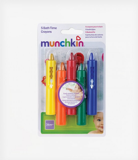 Munchkin Μαρκαδόροι Μπάνιου 5 Bath Time Crayons Tiny Toes