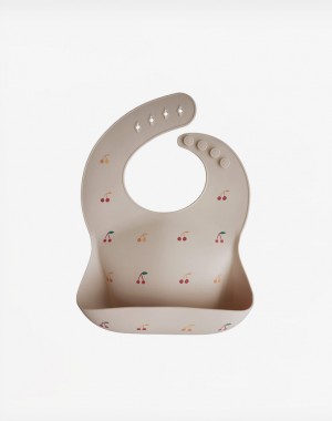 Mushie Σαλιάρα Σιλικόνης Cherries