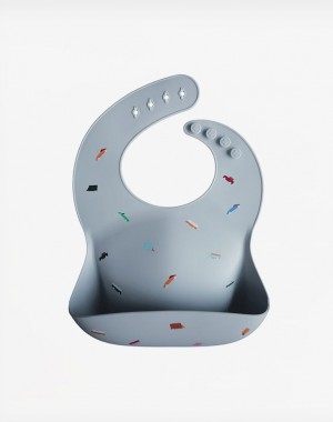 Mushie Σαλιάρα Σιλικόνης Retro Cars