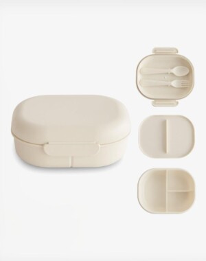 Mushie Φαγητοδοχείο Με Χωρίσματα Ivory 500 ml