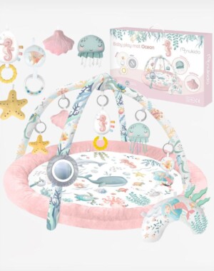 Nukido Διαδραστικό χαλάκι Γυμναστήριο παιχνιδιού Ocean Pink