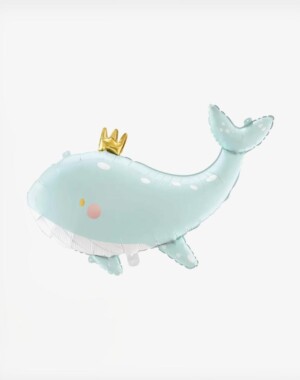 PartyDeco Μπαλόνι Foil Φάλαινα Σιέλ 93 x 60 cm