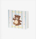 PartyDeco Ευχετήρια Κάρτα Γενεθλίων Bear Mix 14x14 cm